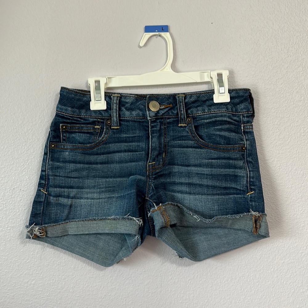 AE Ne(x)t Level High-Waisted Denim Short Short